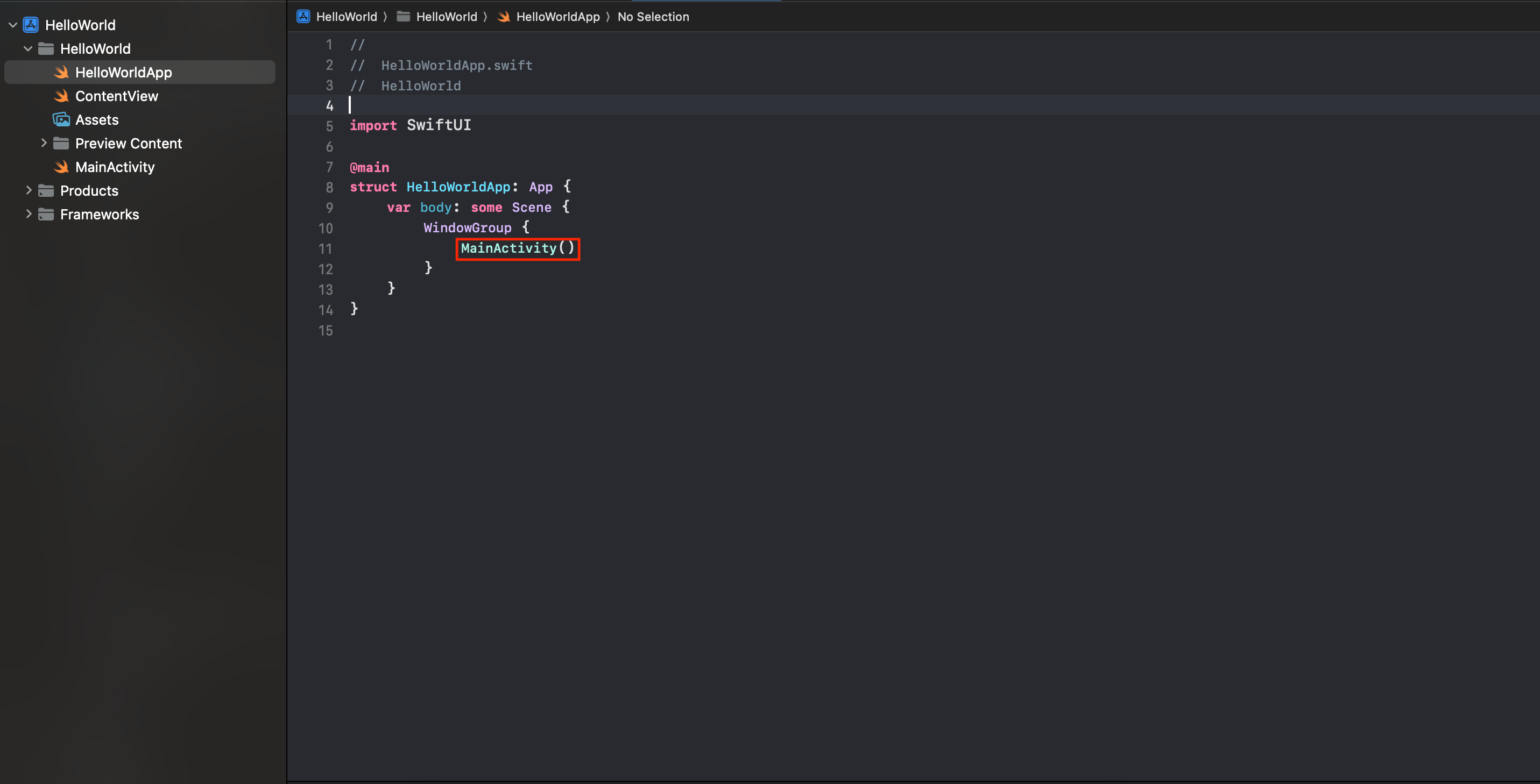構造体インスタンスの生成