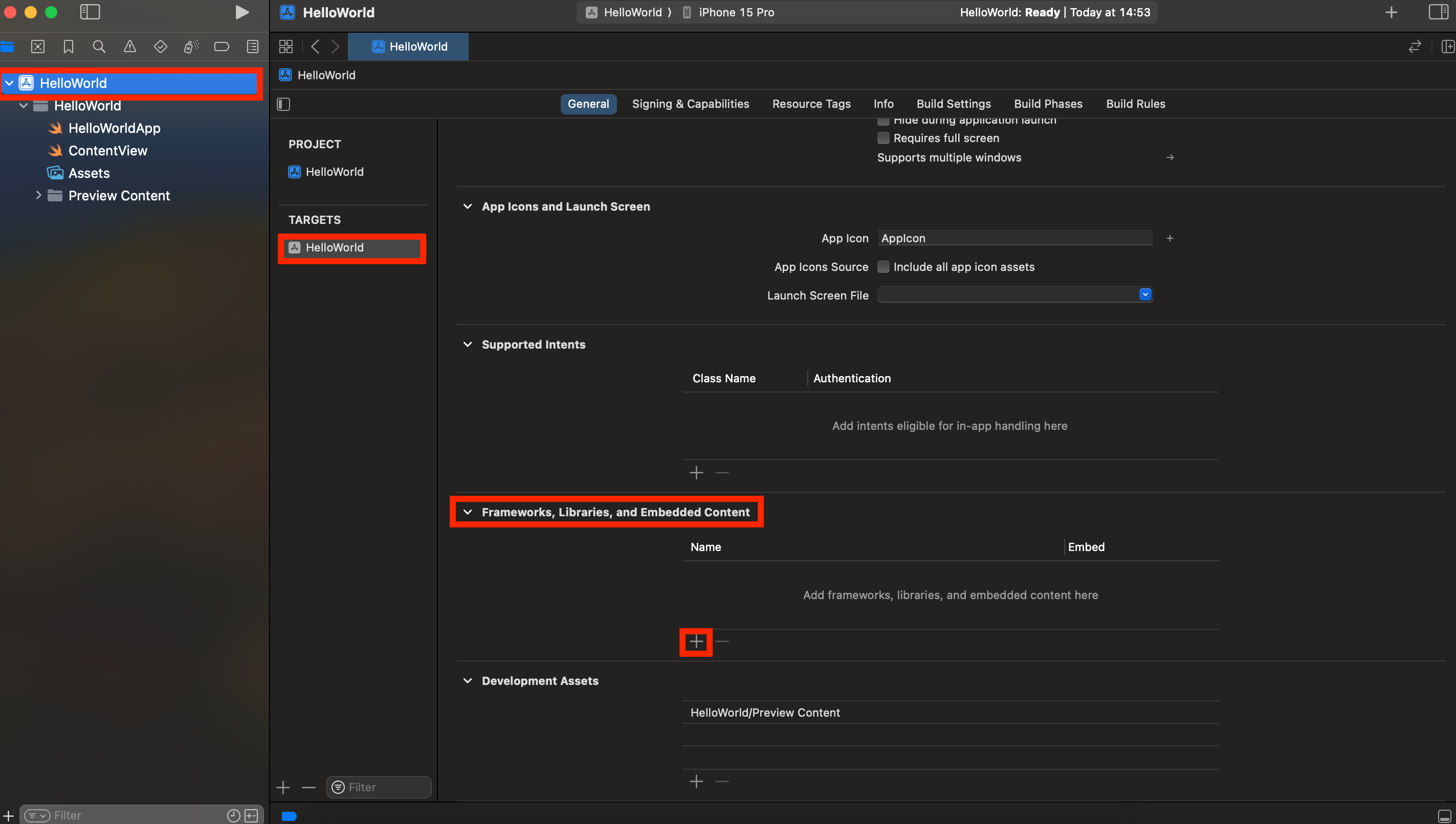 フレームワークの導入場所